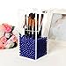 Putwo Premium Quality Brush Holder With Free Blue Pearls 5MM Acrylic Makeup Organizer Case Box