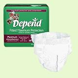 Depend Fitted Maximum Protection Briefs Size Small/Medium Pk/20