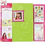 2 Item Bundle: American Girl Crafts - Scrapbook Starter Kit w/ Stickers + a Matching Scrapbook for your American Girl Doll and hair bow