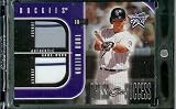 2002 Leaf Rookies and Stars Dress for Success Todd Helton Game Worn Jerseys #ed 250 Colorado Rockies Baseball Card - Mint Condition - In Protective Screwdown Case!