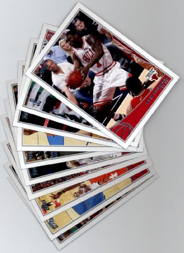 2009 10 Topps Basketball Chicago Bulls Complete Team Set of 10 cards including Ben Gordon, John Salmons, Brad Miller and more!