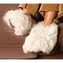 Luxurious Alpaca Fur Fuzzy Slippers for Men and Women, Soft, Cozy and Comfortable