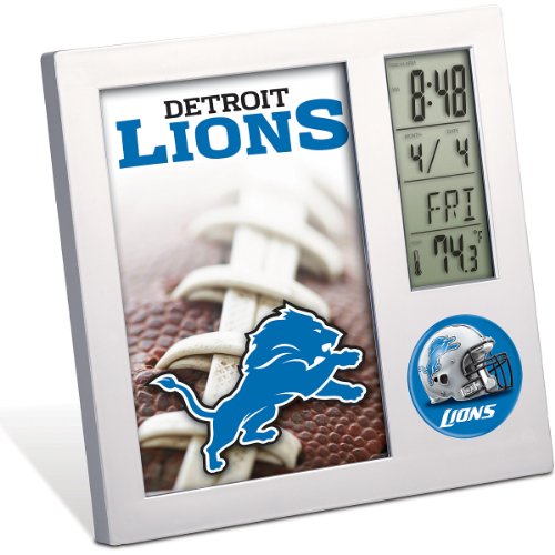 NFL Detroit Lions Digital Desk Clock