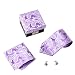 Purple Patterned Tie, Cufflinks, Hanky, Matching Same Fabric Box Set gift ideas boyfriend DS1079