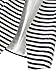 Choies Women's Blue And White Stripes Roll Up Sleeve Slim Blazer Casual Jacket
