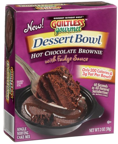 Guiltless Gourmet Hot Chocolate Brownie with Fudge Sauce, 2-Ounce Boxes (Pack of 5) by Guiltless Gourmet