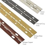 Buy 1-1 16'' Nickel, 72'' L, Slotted Piano Hinge by Rockler