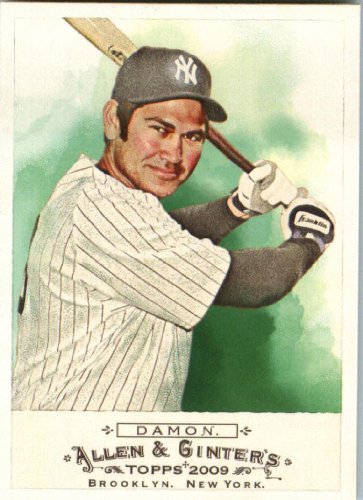 2009 Topps Allen and Ginter Mini A and G Back #130 Johnny Damon - New York Yankees (Baseball Cards)