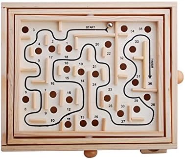 Wooden Labyrinth Puzzle Funny Game Toy for Children