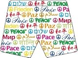 White Peace Sign Magic Boxer Shorts for Men