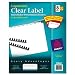 Avery Index Maker Unpunched Clear Label Dividers for Bound Documents, 8-Tab, White, 25 Sets (11444)