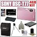 Sony Cybershot DSC-T77 10MP Digital Camera (Pink) + 4GB Deluxe Accessory Kit