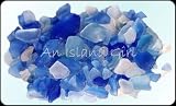 Large 1/2 Pound Lot of Blue Sea Beach Glass Rare