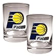 Indiana Pacers 2pc Rocks Glass Set - Primary Logo NBA Basketball