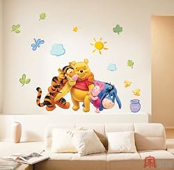 Mural Art Wall Stickers - Pooh&tigger (DS-58371)