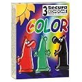 Orion 415472 Secura Color 3er Set mit Farbe und Aroma,  Farbige Kondome mit Aroma: Gr�n (Pfefferminz), Rot (Erdbeere), Schwarz (Schoko).