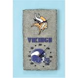 Team Sports America Minnesota Vikings Clock Thermometer