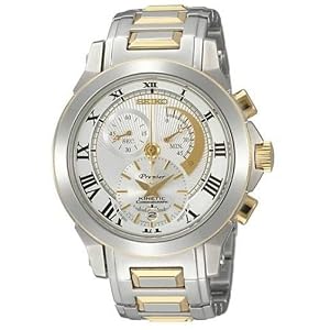 Seiko Premier Kinetic Chronograph Mens Watch SNL042