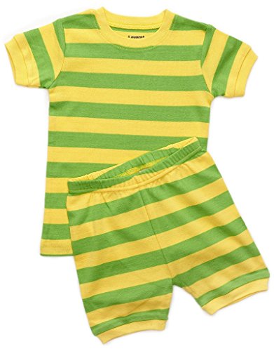 Leveret Shorts Boys Striped 2 Piece Pajama 100% Cotton (2-7 Years)