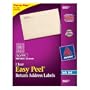 Avery Easy Peel Return Address Labels for Inkjet Printers, 0.5 x 1.75 Inches, Clear, Pack of 2000 (08667)