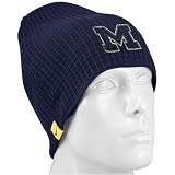 Nike Michigan Wolverines Navy Blue Third and Long Knit Beanie