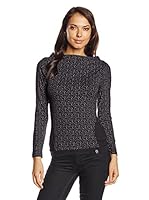 ZERGATIK Camiseta Manga Larga Smoothie4 (Negro / Blanco)