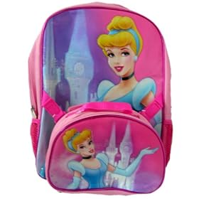 Disney Princess Cinderella Backpack with Lunch Bag Value set by Disney