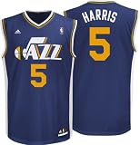 Devin Harris Jersey: adidas Navy Replica #5 Utah Jazz Jersey