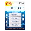 Sanyo Eneloop AA 4 Pack Batteries (HR-3UTGA) - rechargeable up to 1500 times
