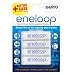 Sanyo Eneloop AA 4 Pack Batteries (HR-3UTGA) - rechargeable up to 1500 times