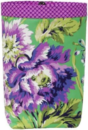 Car Trash Bag - GEARSHIFT Style (AMY BUTLER BLISS/ PURPLE DIAMOND BAND) Standard Lining by GreenGoose Car Bags