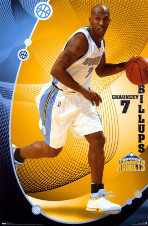 Chauncey Billups - Denver Nuggets Poster Print, 22x34