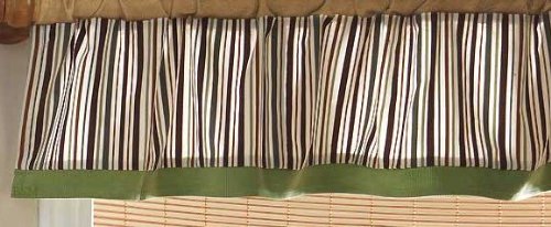 Bedtime Originals Baby Zoo Window Valance - Chocolate Image Bedtime Originals Baby Zoo Window Valance - Chocolate