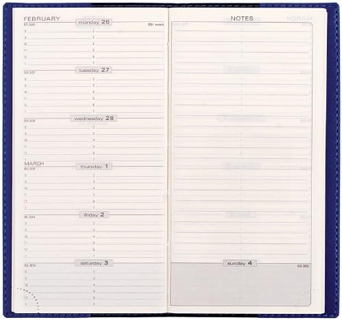 Quo Vadis, 2012, Space 17, Club, Refill Plain Edge, 3 1/2" x 6 3/4", 15 Months, Original Pocket Weekly Planner With Notes