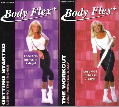 Body Flex+ GymBar & Video Set [ 2 VHS Video Tapes & GymBar Exercise Band ]