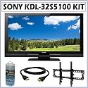 Sony Bravia® S-Series KDL-32S5100 32-inch 1080P LCD HDTV + Wall Mount Accessory Kit