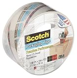 3M 38501 Scotch 3850 Premium Perform Hvy-Dty Super Packaging Tape, 48x50, Clr, 1 Rl, Carton of 36 rolls