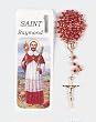Bookmark Rosary - Saint Raymond - Bookmark and Full 14" Rosary - Exclusively from the Studios of Cromo NB (Milano, Italy)
