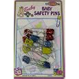 Baby Cloth Diaper Animal Safety Pins - 15 Pack/ Asst Colors
