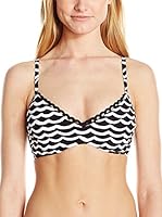 Seafolly Sujetador de Bikini (Negro / Blanco)