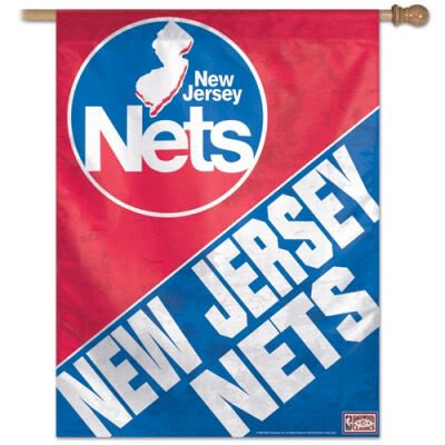 Wincraft New Jersey Nets Hardwood Classics 27X37 Vertical Flag