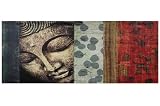 Peaking Buddha Statue Canvas Wall Art - 15.75 x 39.25