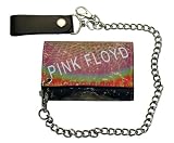 WAL6-00 Pink Floyd Dark Side Of The Moon Psychedelic Trifold Wallet With Chain