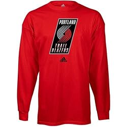 Portland Trail Blazers adidas Primary Logo Long Sleeve T-Shirt