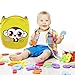 #1 Top Monkey Best Baby Toys Storage Toy Organizer Clothes Laundry Baby Hamper Nursery Diaper Basket with Handles 100% Christmas Gift Ideas for Baby Boy Girl Toddler Babies Toys Kids Room in Yellow