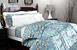 Pinzon 160-Gram Printed Flannel Full/Queen Duvet Cover, Chocolate Floral