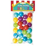 Assorted Colours Plastic Balls (24 balls-approx ping pong size)