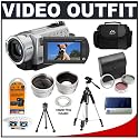 Sony Handycam DCR-SR200 HDD 40GB Wide/16:9 Digital Video Camcorder + .5x Wide Angle & 2x Telephoto Camera/Video Lens Set + 3-Piece Filter Kit (37mm UV/FLD/PL) + Deluxe Photo/Video 57" Tripod + Video Camera Case