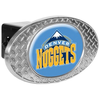 NBA Metal Diamond Plate Trailer Hitch Cover Team: Nuggets