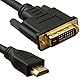 1m HDMI to DVI Cable - Premium Quality / ULTRA HD (4K resolution) - 1080p (Full HD) / v1.4 / Video / DVI-D (Dual Link) 24+1 Pins / 24k Gold Plated